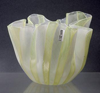 SKÅL, glas, märkt Venini, Murano, Italia.