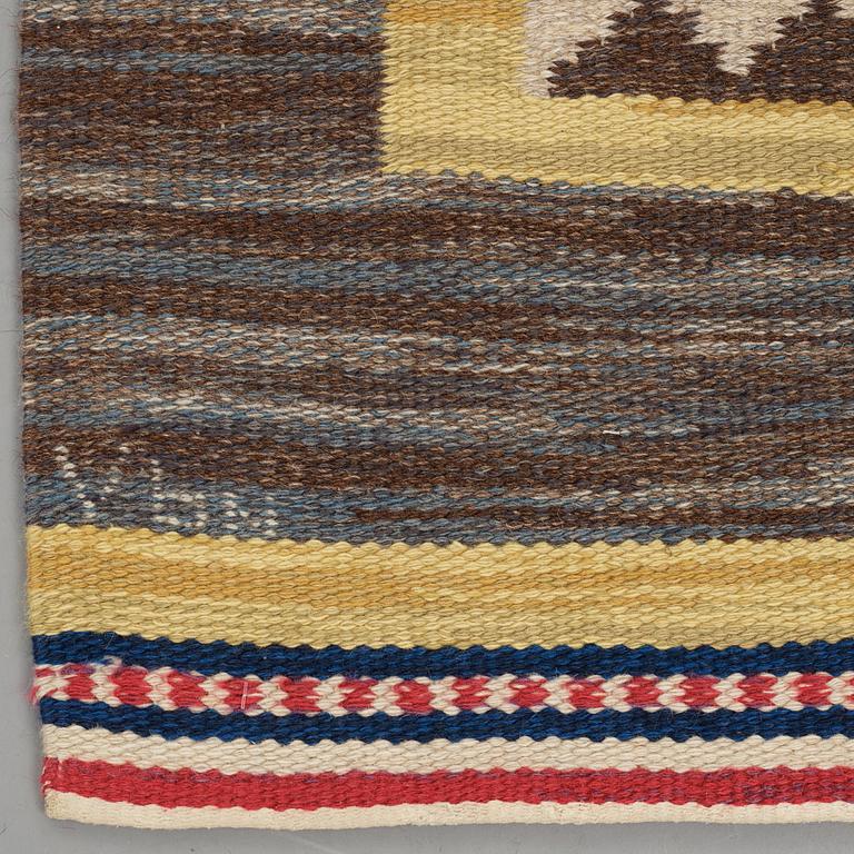 Anna Maria Hoke, Matto, flat weave, ca 242-243 x 155-157 cm, signed VbN AMH.