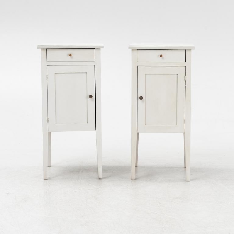 A pair of bedside tables, first half of the 20th century.