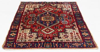 Rug, possibly Karadja, approx. 215 x 142 cm.