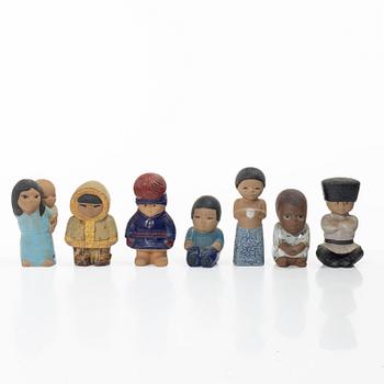 Lisa Larson, Seven figurines, Gustavsberg.