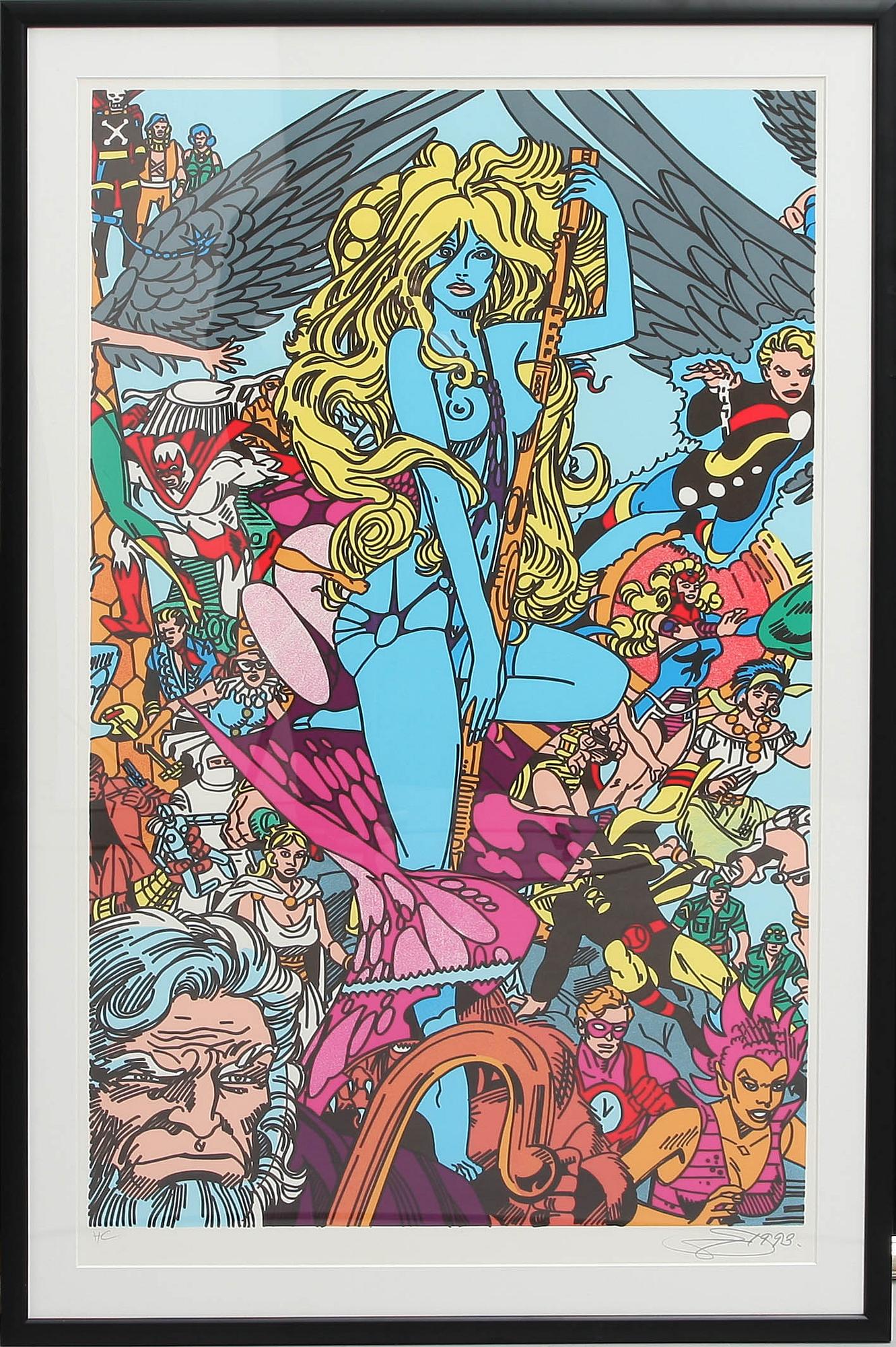 ERRÓ GUDMUNDUR GUDMUNDSSON, färgseriegrafi, sign o dat 93.