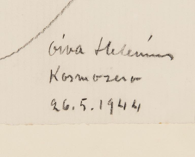 Konstnärsmapp med arbeten av olika finska konstnärer, 1944.