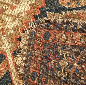 A probably later part of the 19th century Kurd carpet ca 190 x 116 cm.