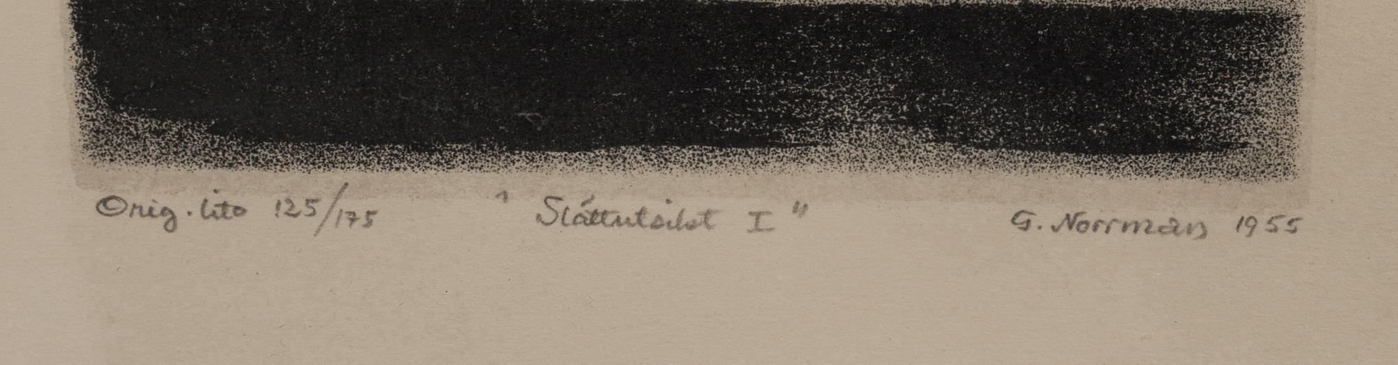 GUNNAR NORRMAN, 3 st. Litografier samt torrnål. Signerade och numrerade.