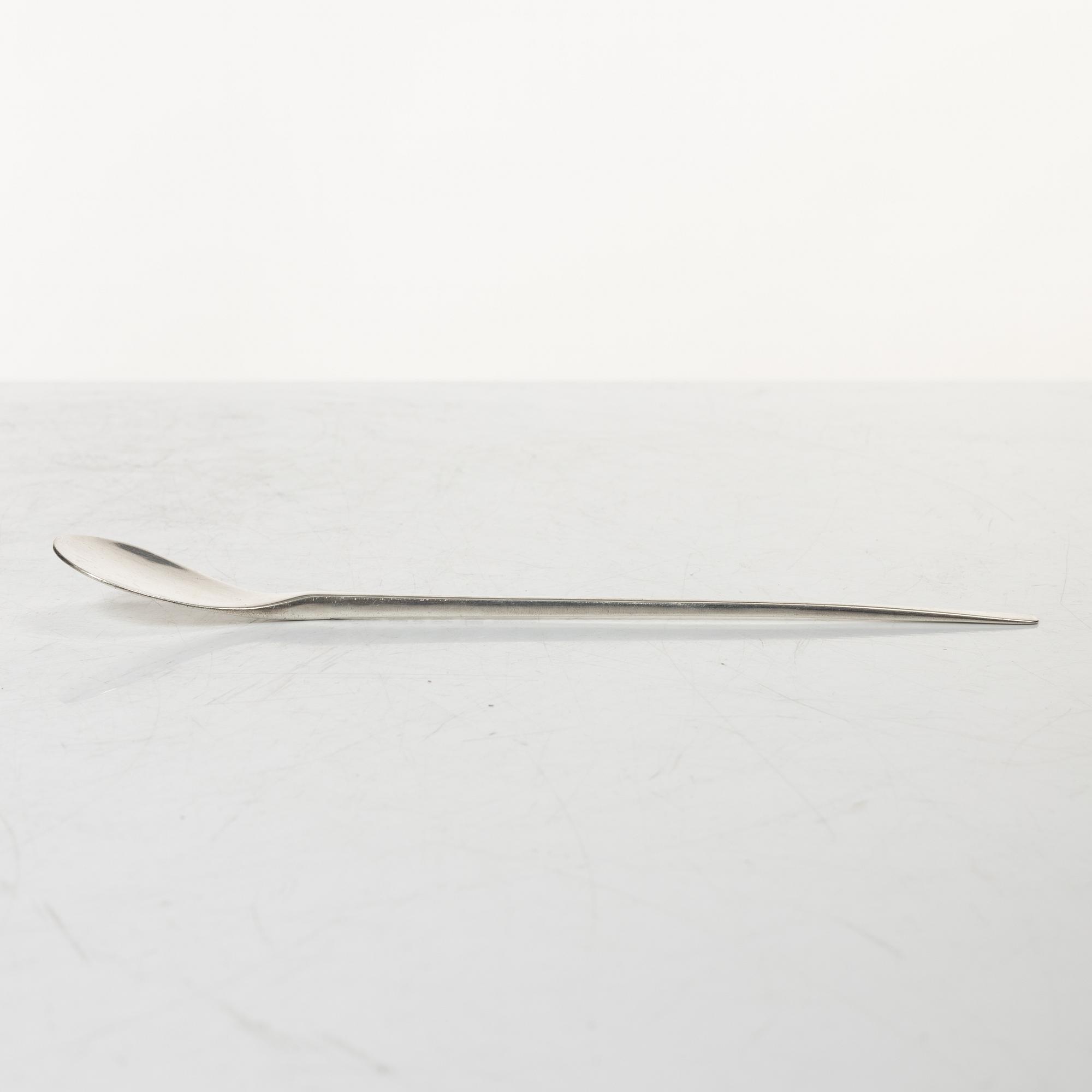 Rolf Carlman, Cup, sterling silver, CF Carlman, Stockholm 1969, and spoon Ray Urban, sterling, Stockholm 1955.