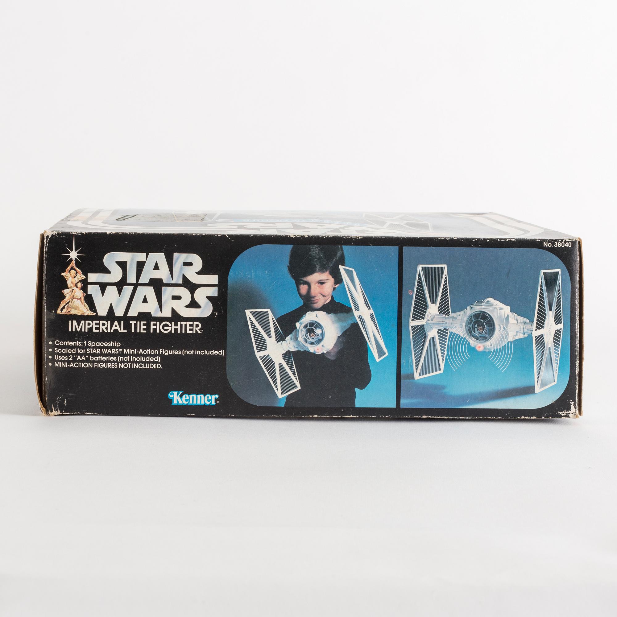 STAR WARS, Imperial Tie fighter i kartong, Kenner, 1978.