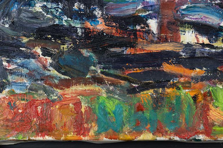 Rafael Wardi, oil on canvas, signed and dated 1976 verso.