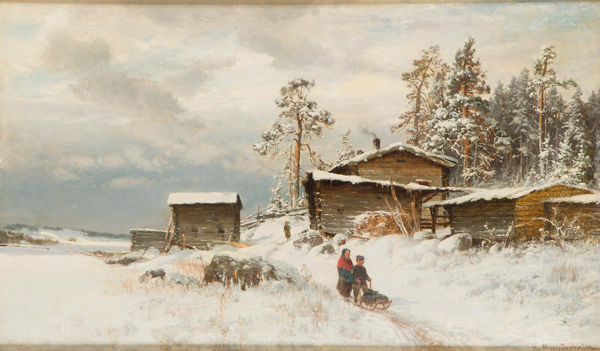 Hjalmar Munsterhjelm, Vinterlandskap.