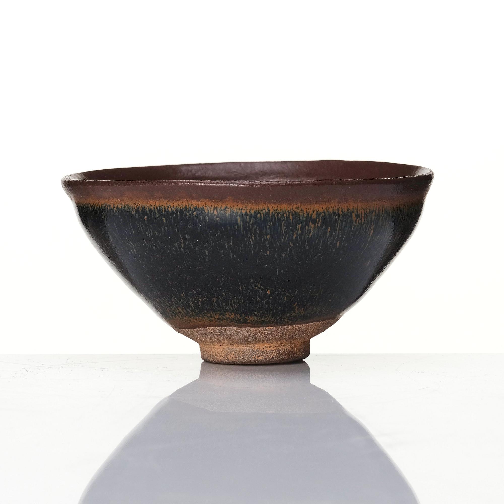 Skål, stengods, tenmoku. Songdynastin (960-1279).