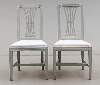 STOLAR, 1 par, gustaviansk stil, 1900-talets första hälft.