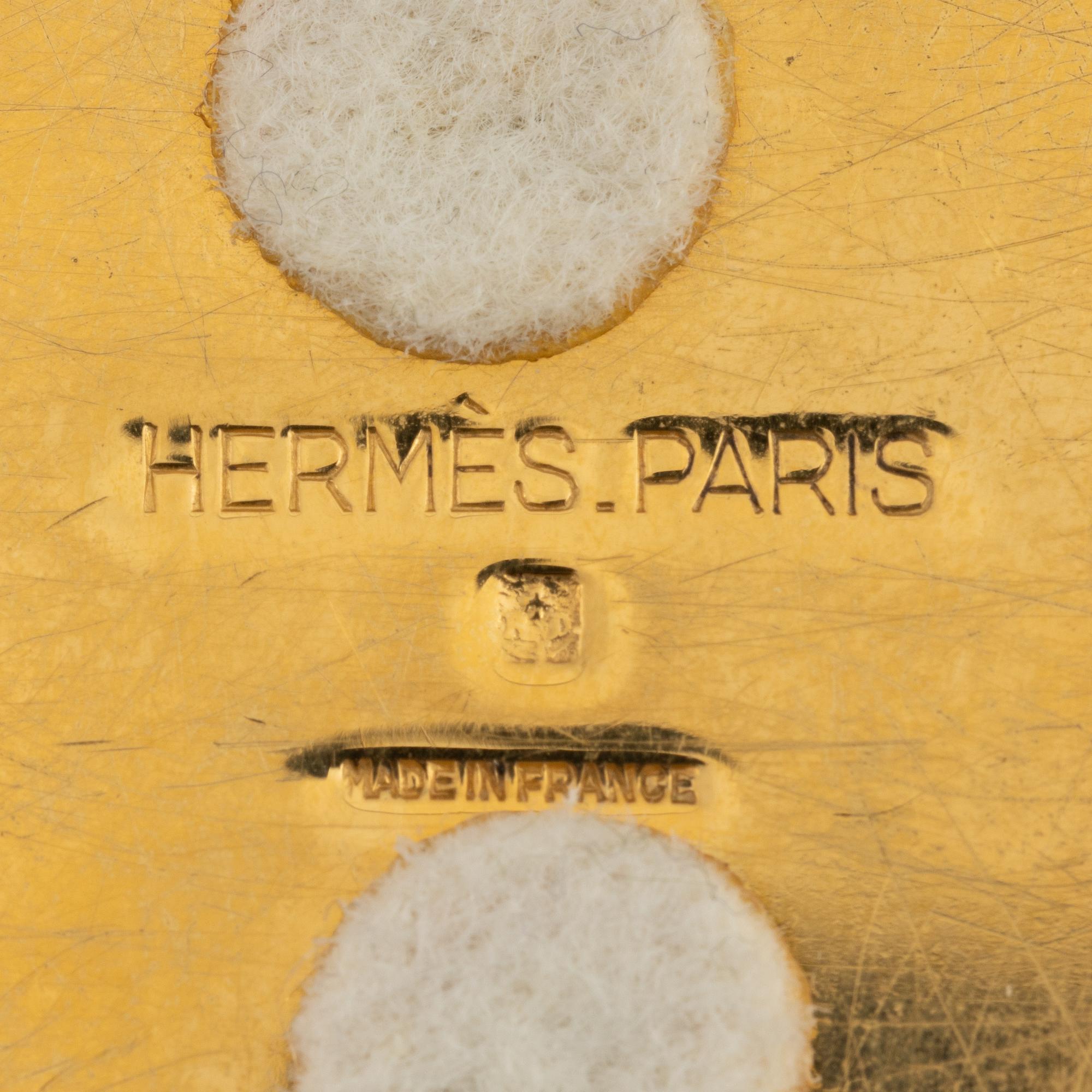 Hermès, magnifying glass/paperweight, "Tête de Cheval", 1960s/70s.