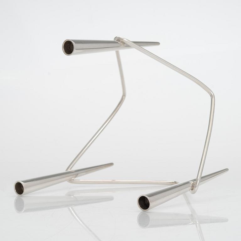 Eigil Jensen, ljusstake, sterlingsilver, för Anton Michelsen, Danmark 1960.