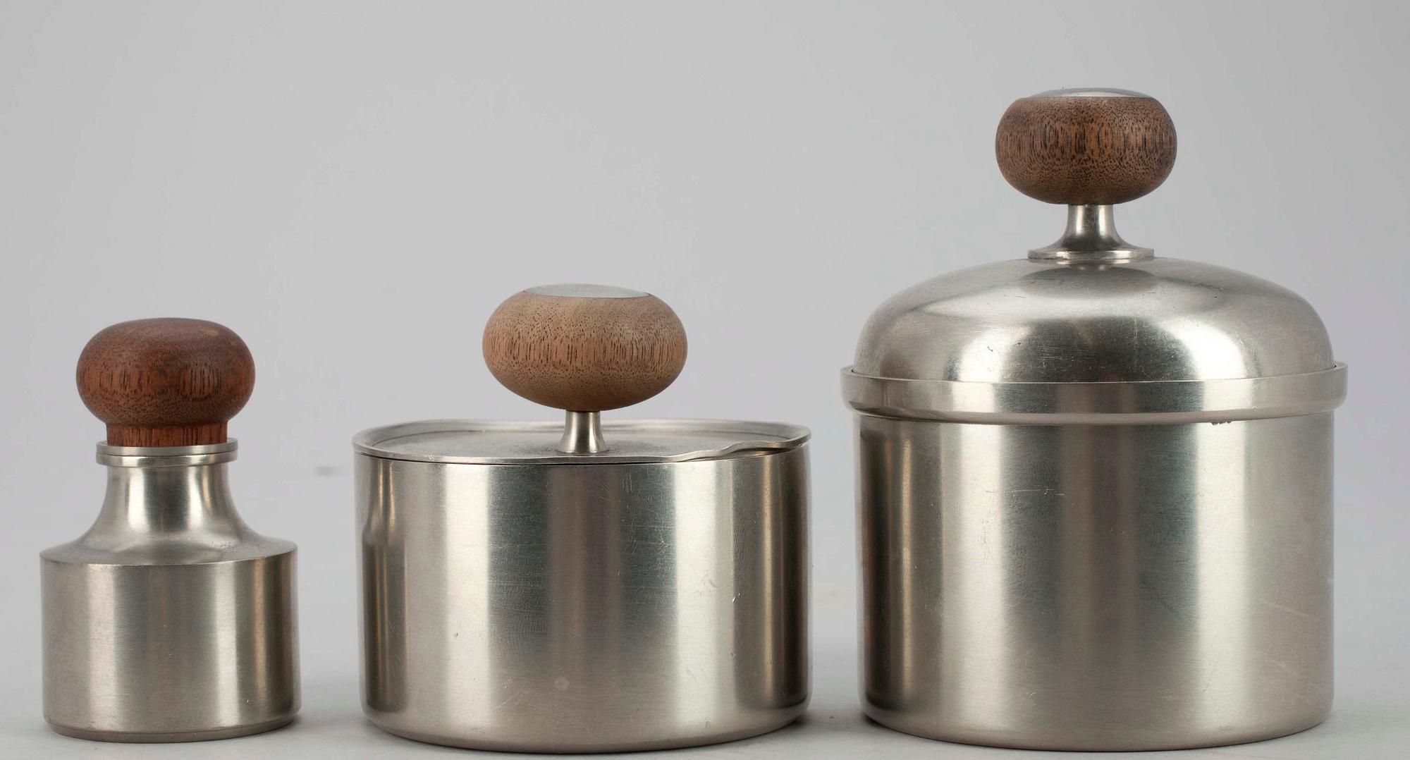 TAPIO WIRKKALA, 3 st, tenn, Tapio Wirkkala, Linna Tinaa, Finland 1900-talets andra hälft.