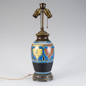 Table lamp, Gouda, Holland, early 20 th century.