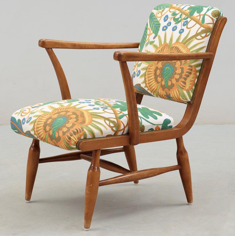 JOSEF FRANK, karmstol, Firma Svenskt Tenn, modell 638.