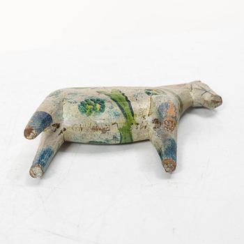 Dala horse, folk art, Nissergården, Vattnäs, dated 1925.