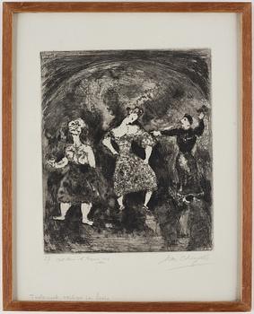 MARC CHAGALL, etsning, signerad.