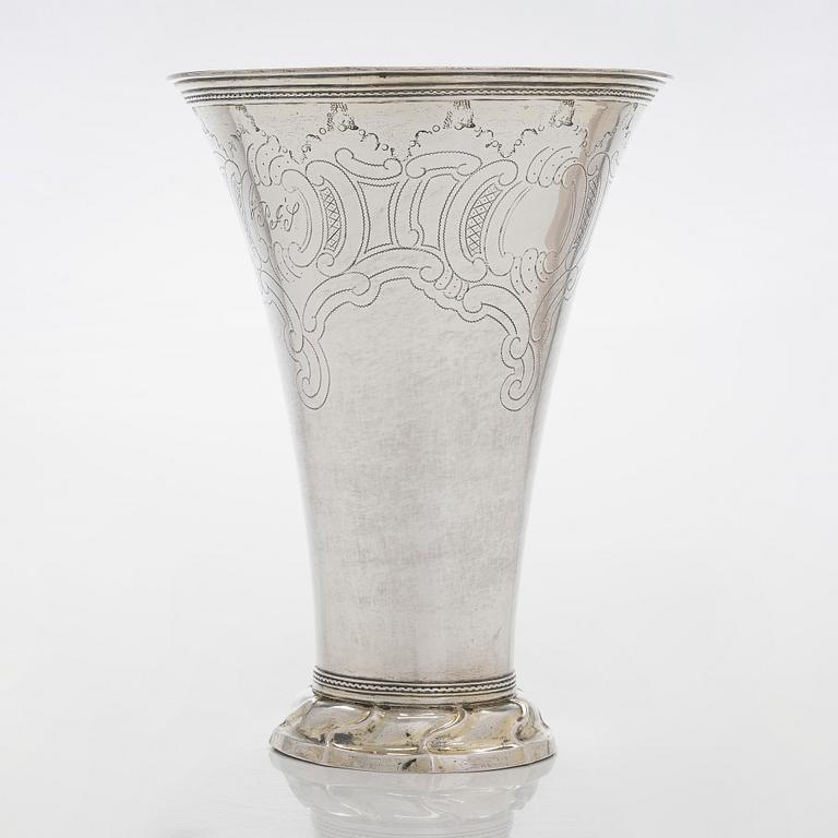Petter Eneroth, bägare, silver, Stockholm 1778.