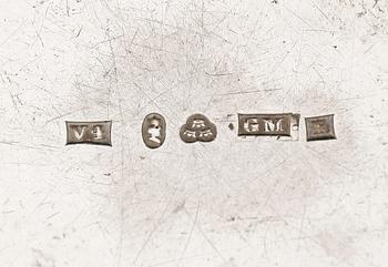 SAMLING SILVERFÖREMÅL, 6 delar, 1800-/1900-tal. Vikt ca 286 gram.