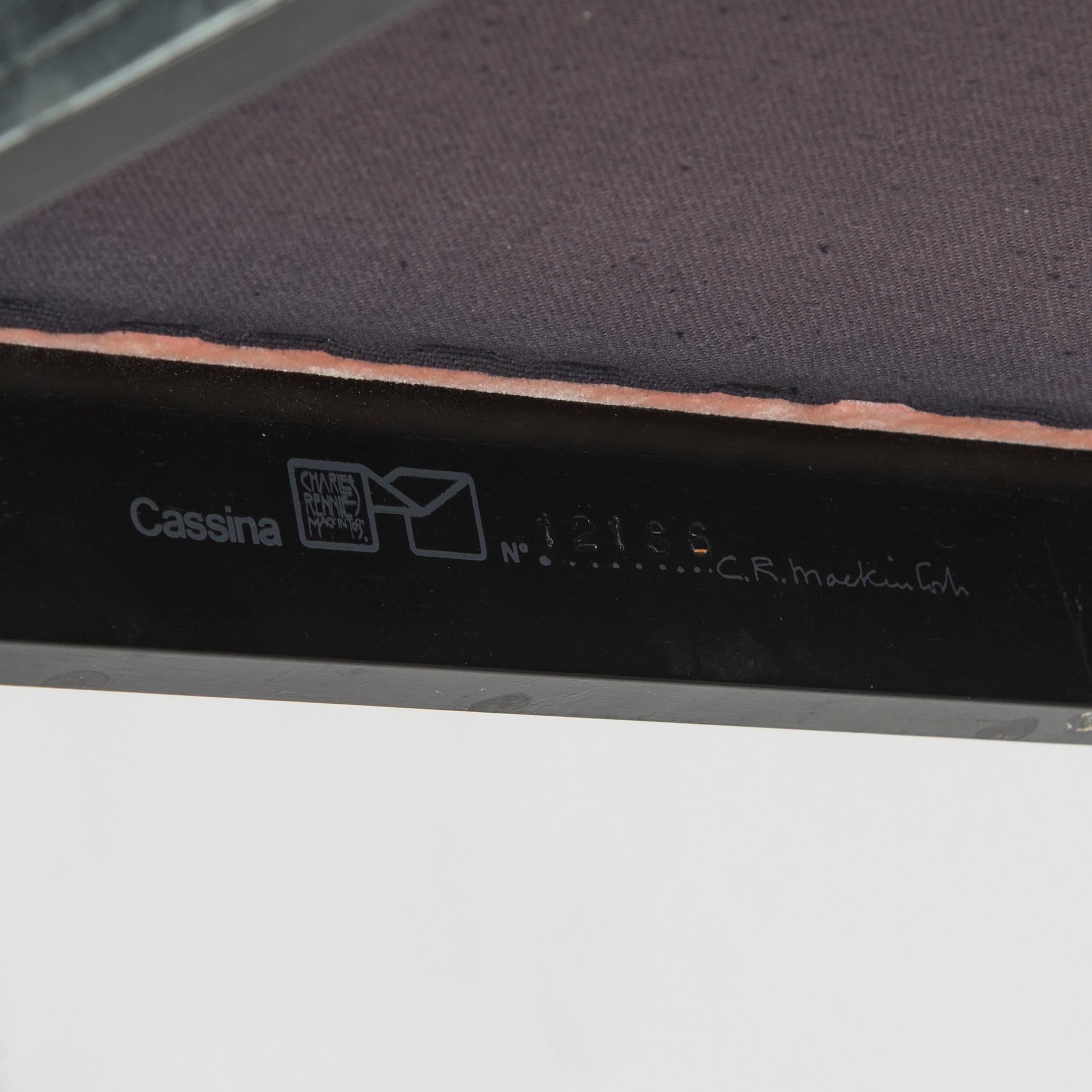 Charles Rennie Mackintosh, A 'Hill house 1' chair for Cassina, signed and numbered.