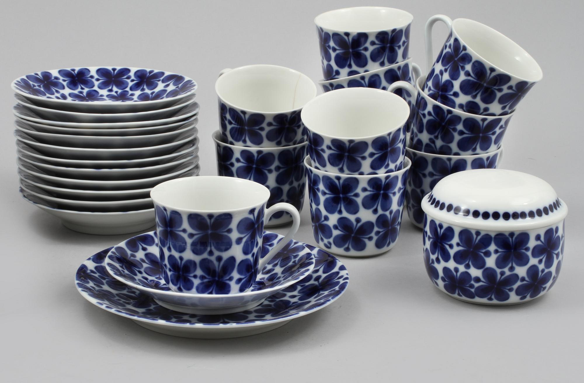 KAFFESERVIS, "Mon amie", Marianne Westman, Rörstrand, 1900-talets andra hälft.