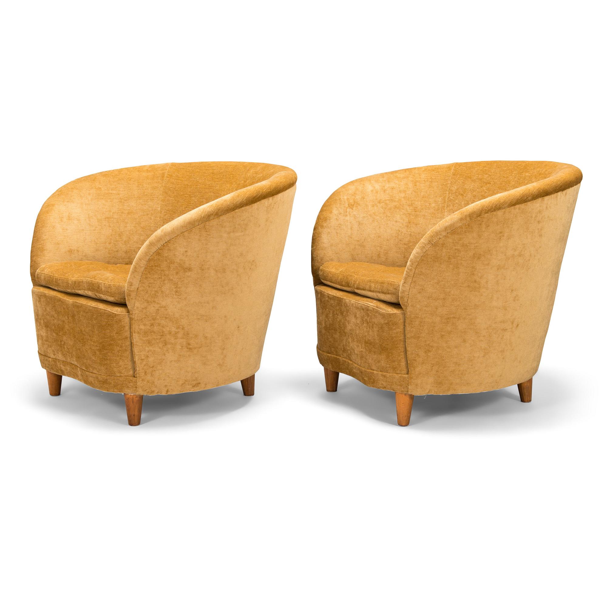 A pair of 1930's armchairs for Mobilia.