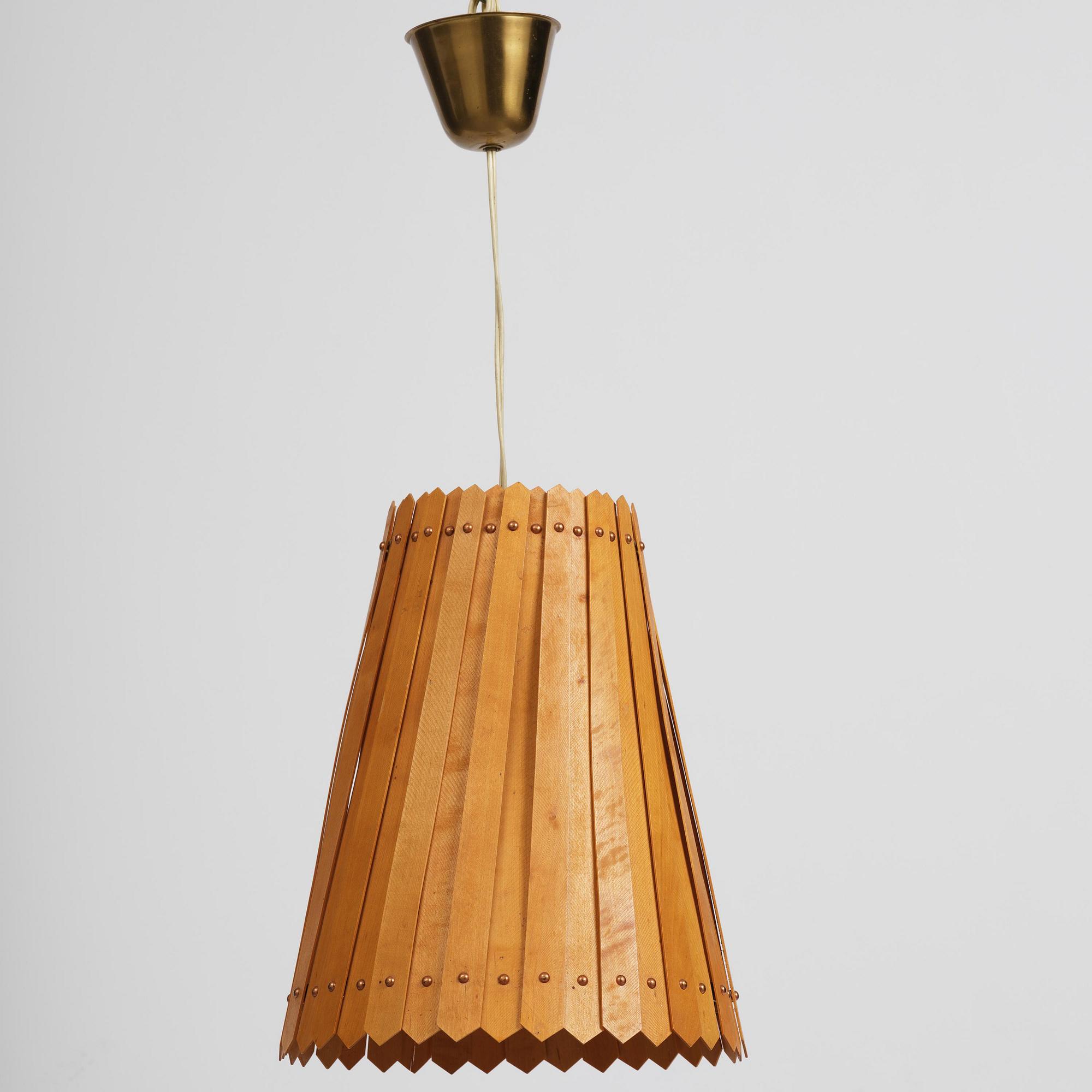 Carl-Axel Acking, & Sven Hesselgren, a "Luxiflax" ceiling lamp, Asea, 1940s.