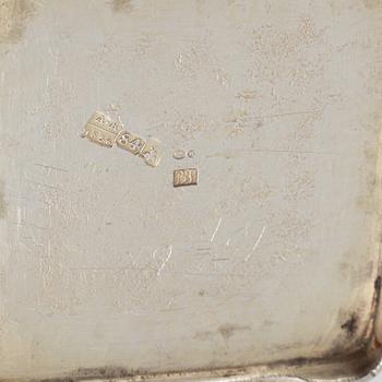 Two Russian Silver Salt Chairs, Moscow 1856-1878.