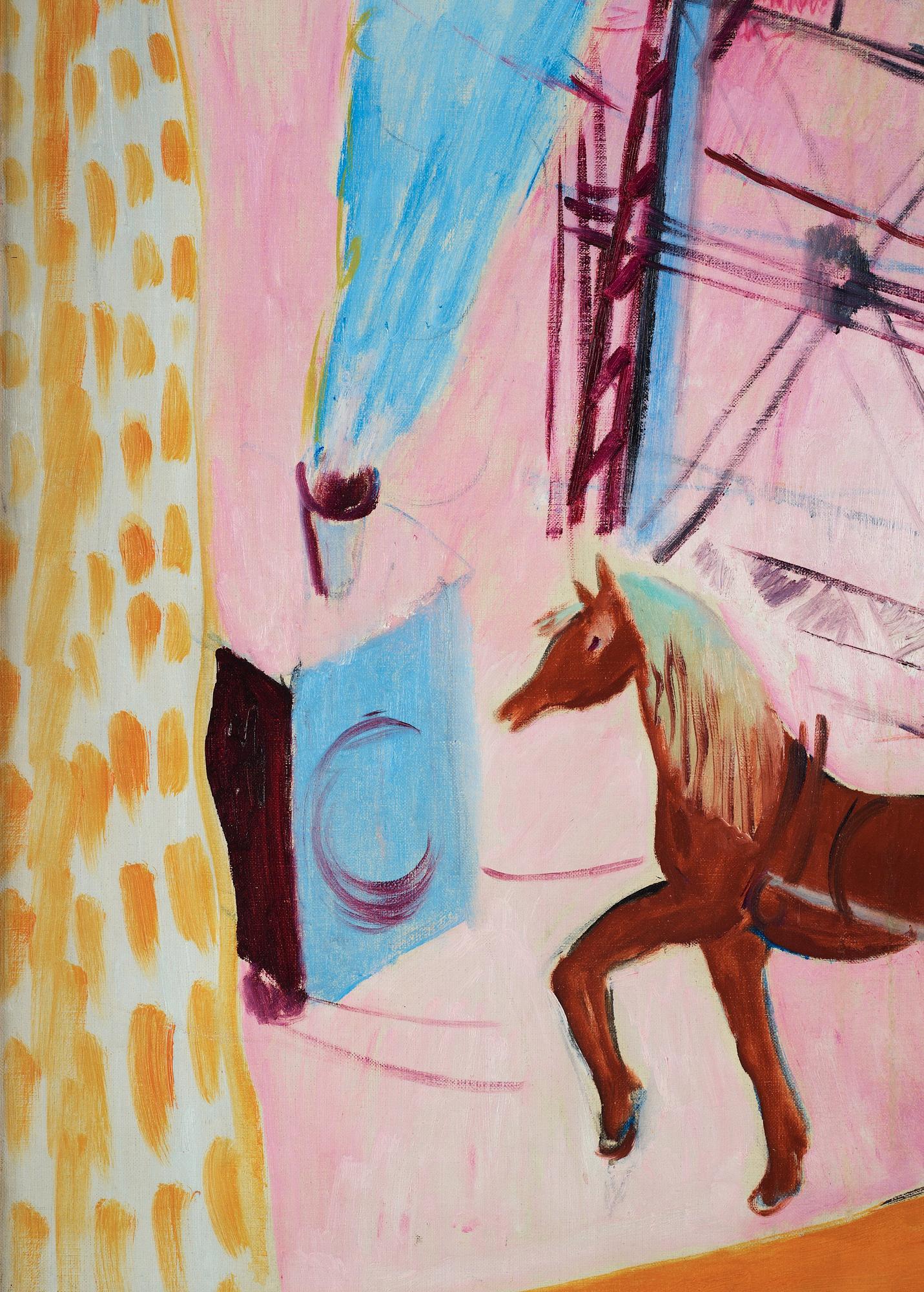 Sigrid Hjertén, "Det blå lokomotivet" (The Blue Locomotive).