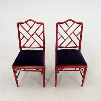 A seven-piece dining suite by Miranda of Sweden, second half of the 20th century.