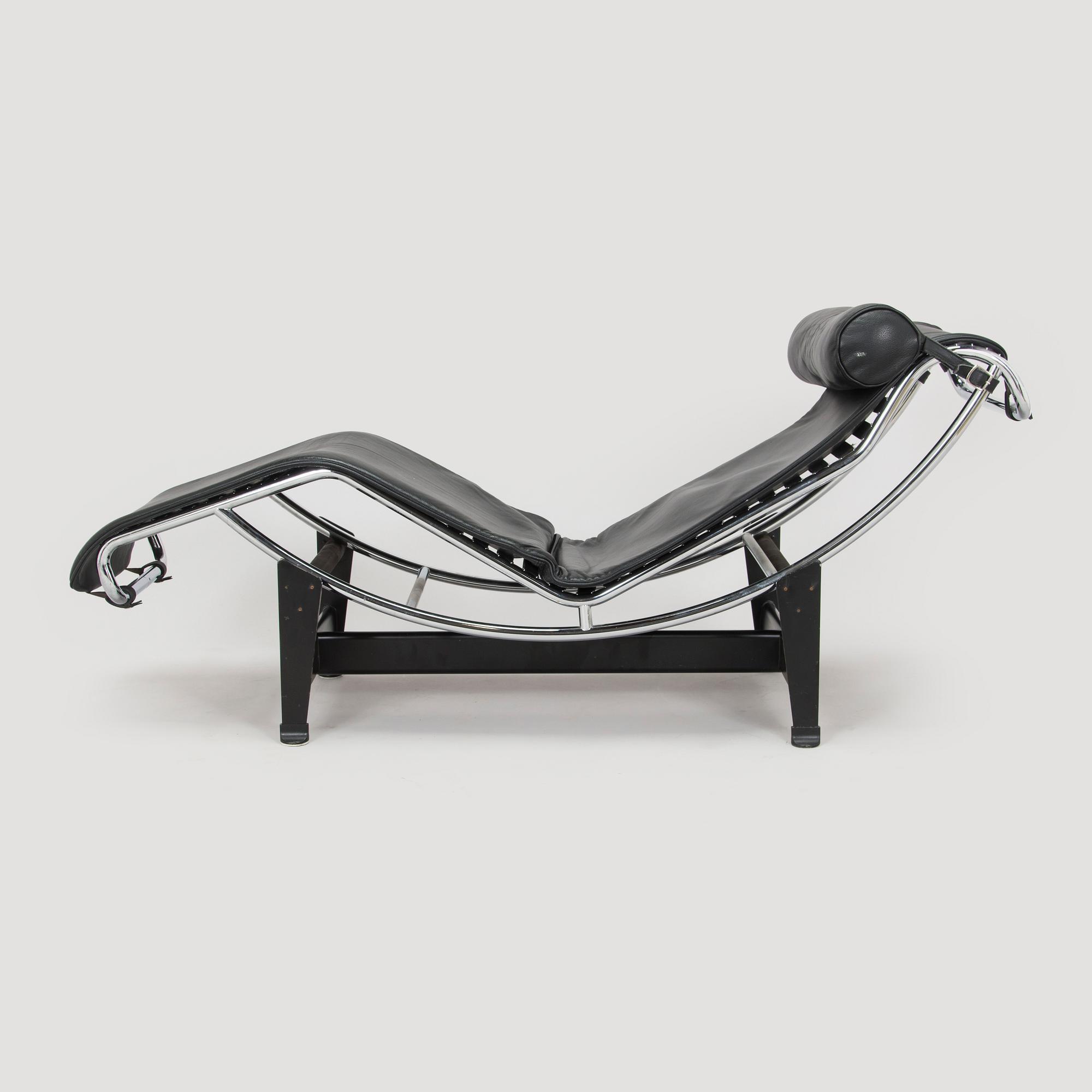 Charlotte Perriand & Le Corbusier, an 'LC4' lounge chair, Cassina, Italy.