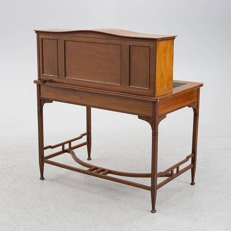 Desk with superstructure, Art Nouveau, early 20th century.