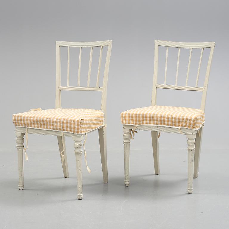 STOLAR, ett par, sengustavianska, 1800-talets början.