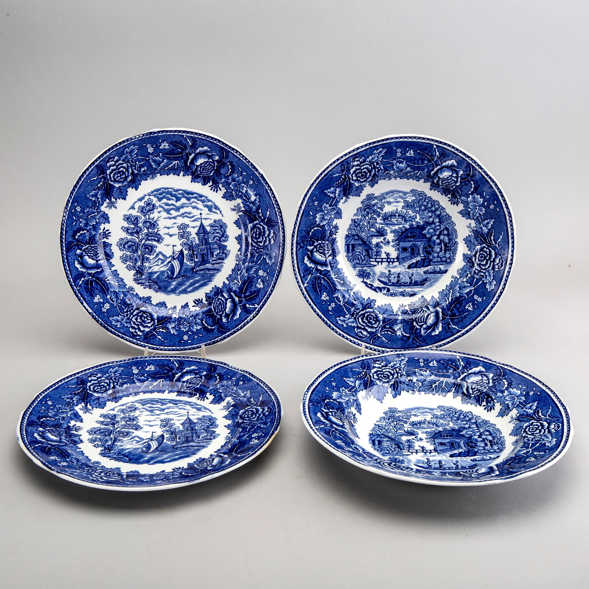 Reinhard Richter, servis, 58  delar, "Masema", Arabia flintgods Finland 1941-64.