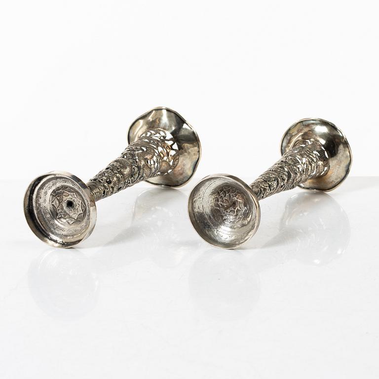 Two Chinese silver vases, circa 1900.