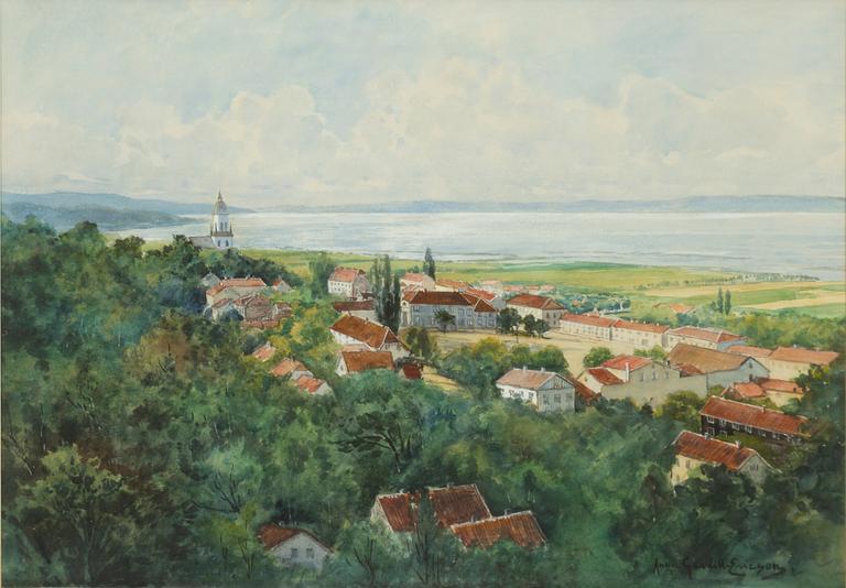 Anna Gardell-Ericson, View over Gränna.