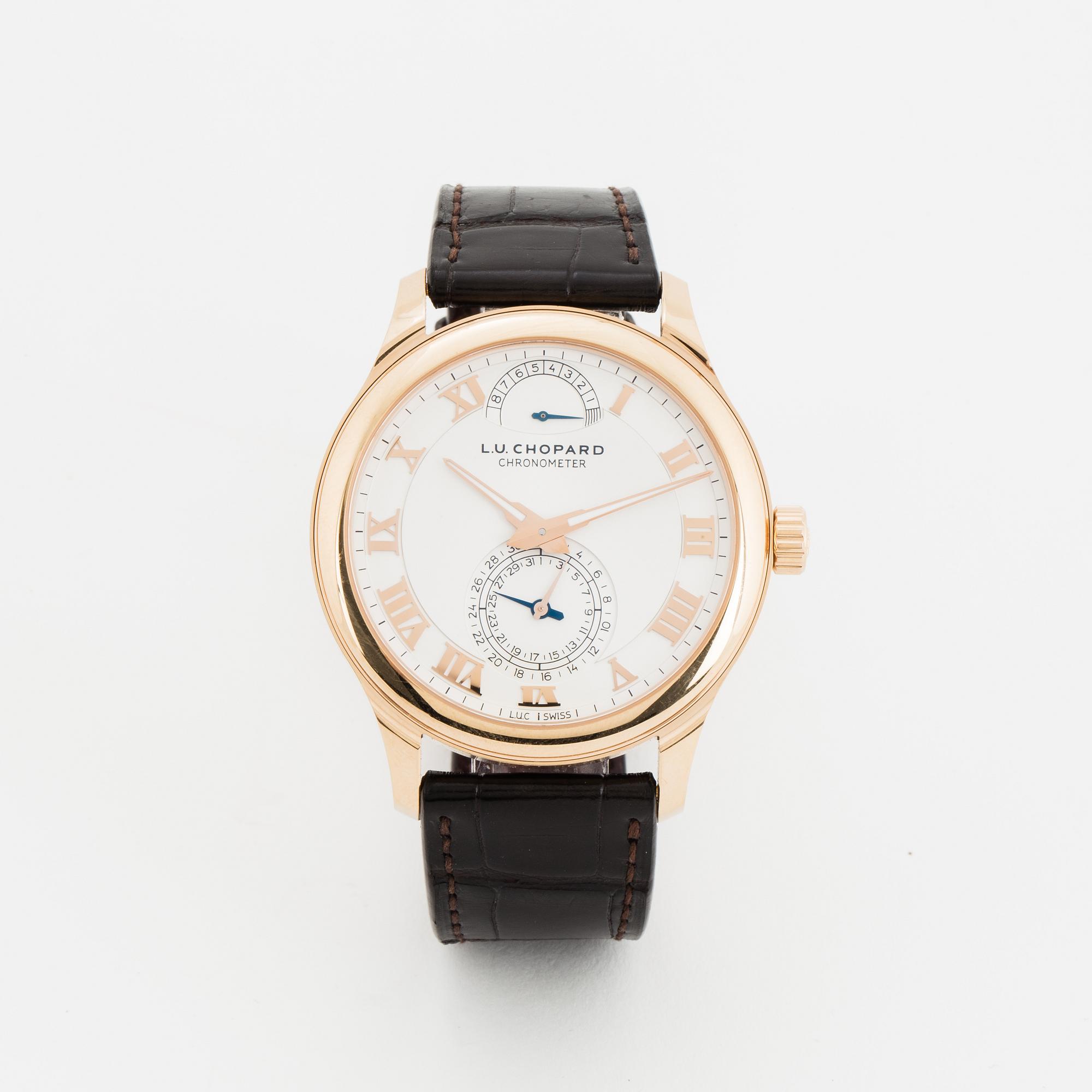 Chopard, L.U.C, Quattro, Chronometer, wristwatch, 43 mm.