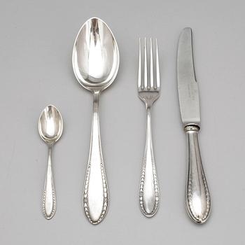 BESTICKUPPSÄTTNING, 21 delar, silver, Polen, 1900-tal. Totalvikt ca 1120 gram.