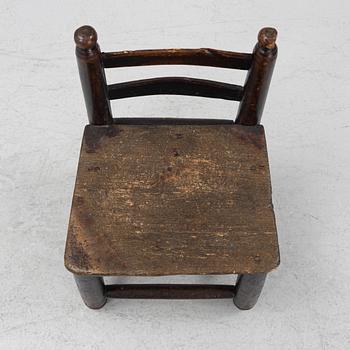 A Swedish child's chair, late 18th century.