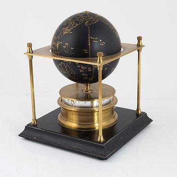 Desk clock, "Globe clock", Imhof, Swiss Royal Geographical Society.