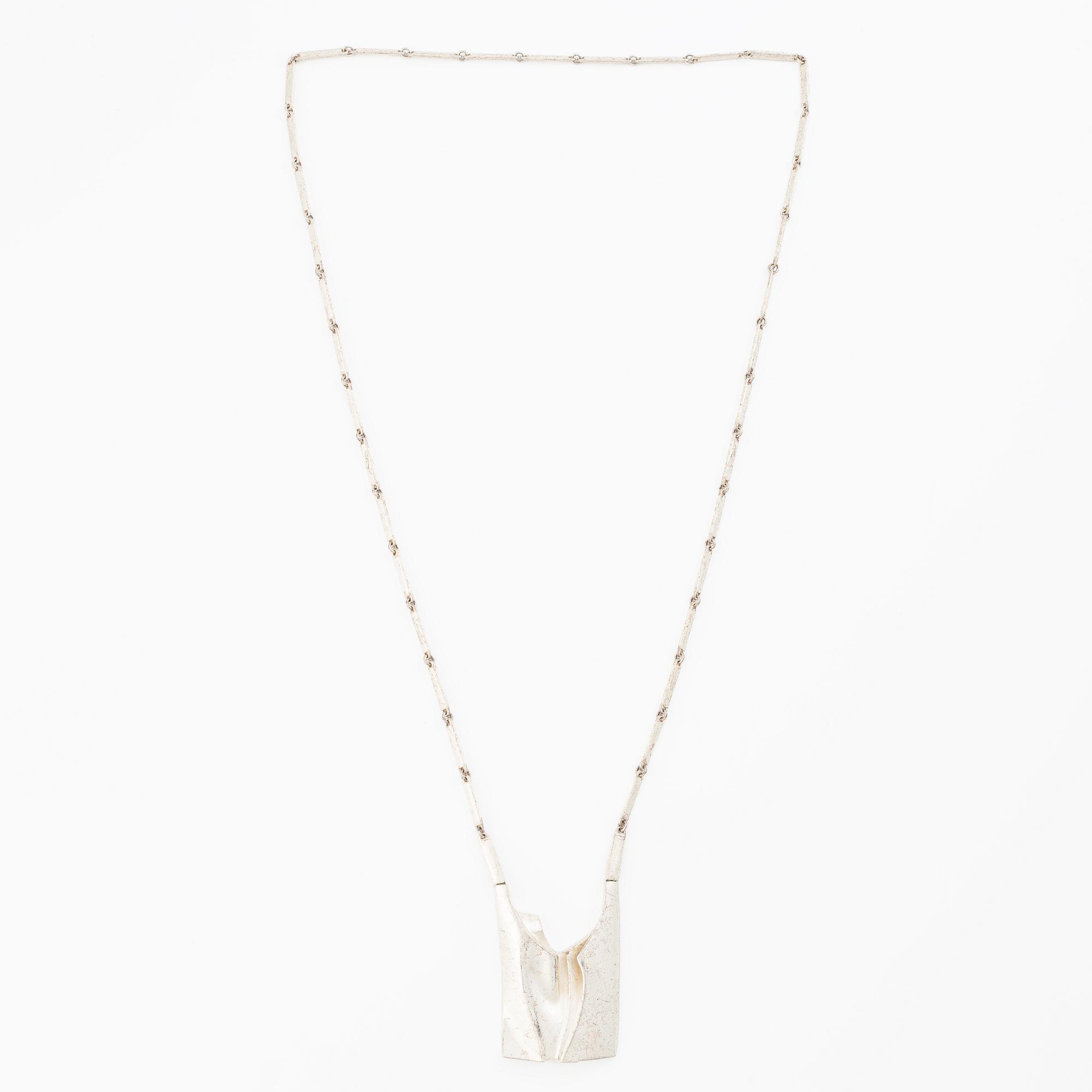 Björn Weckström, necklace, silver, "January", Lapponia 1994.