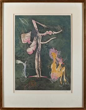 ROBERTO MATTA, färgetsning. Signerad o numrerad 98/99.