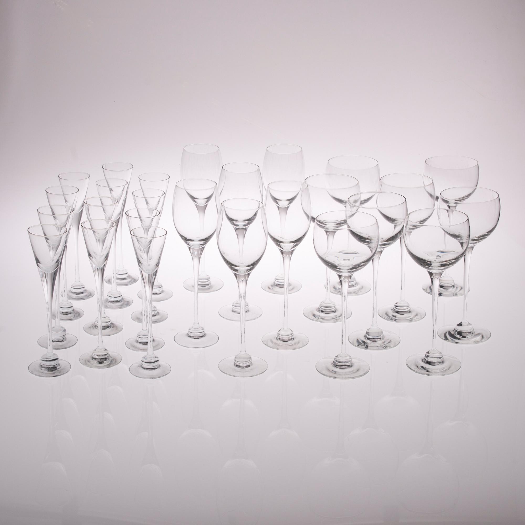 GLASSERVIS, 26 st, "Aurora", Heikki Orvola, Iittala, 1900-talets slut.