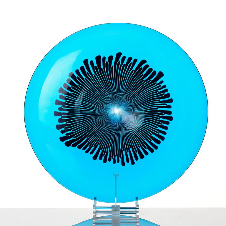 Ludovico Diaz De Santillana, a 'Cannette' glass dish, Venini, Murano, Italy c. 1960.