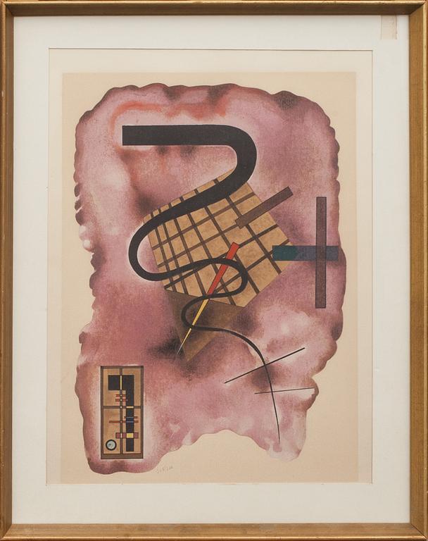 WASSILY KANDINSKY, färglitografi, sign i trycket, numrerad 205/300.
