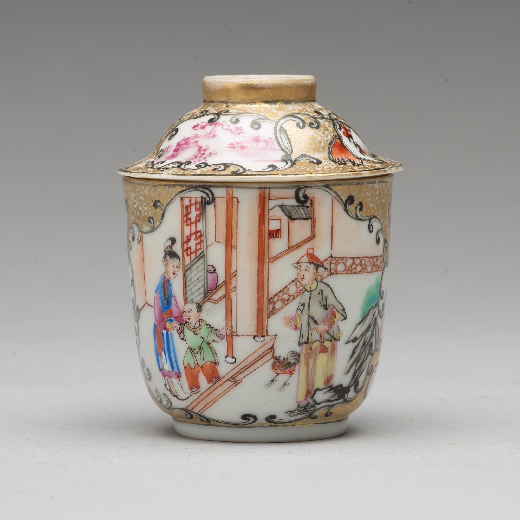 KOPP med FAT, porslin. Qingdynastin, Qianlong (1736-95).
