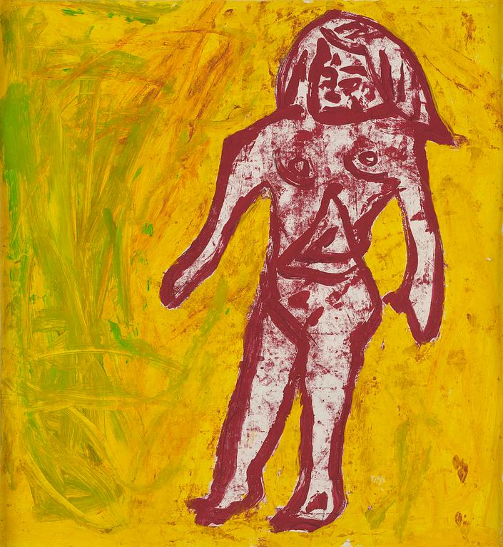 Donald Baechler, "Bather".