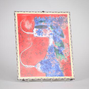 VÄGGPLATTA, porslin, Max Walter Svanberg, Rörstrand.