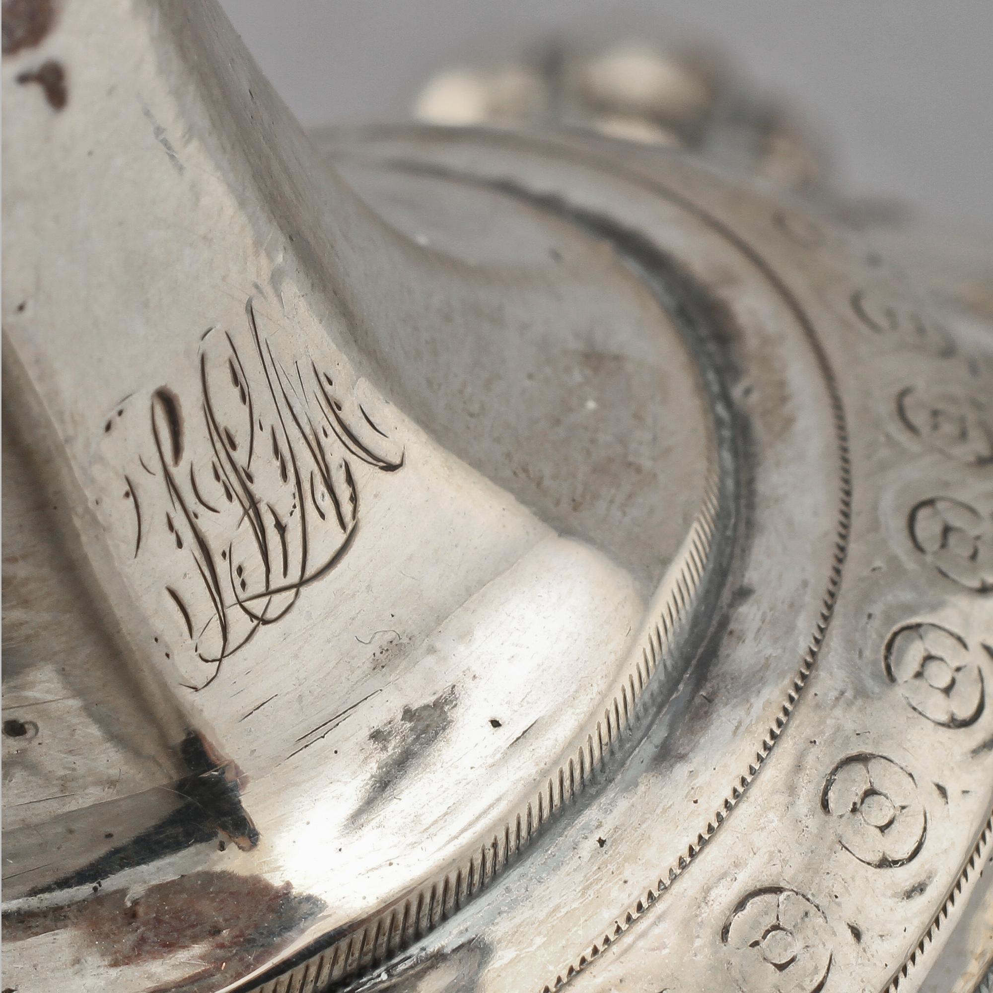 LJUSSTAKAR, ett par, silver, 1800-talets andra hälft, vikt 710 g.